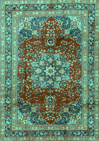 Persian Turquoise Traditional Rug, tr2877turq