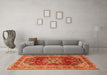 Machine Washable Persian Orange Traditional Area Rugs in a Living Room, wshtr2877org