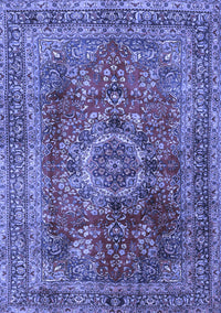 Medallion Blue Traditional Rug, tr2878blu