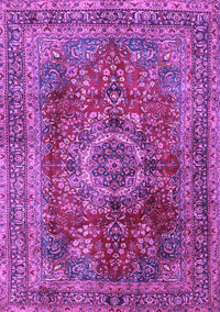 Medallion Purple Traditional Rug, tr2878pur