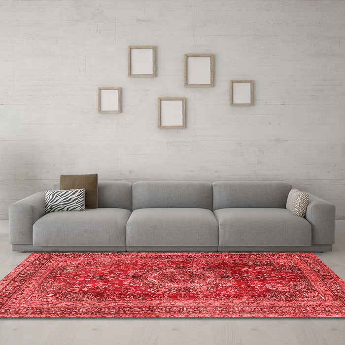 Traditional Red Washable Rugs
