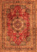 Medallion Orange Traditional Rug, tr2878org