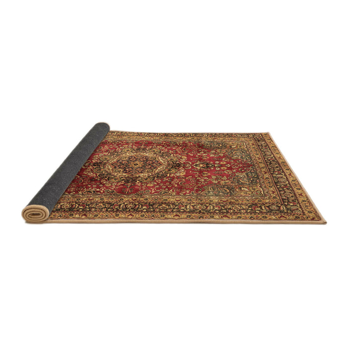 Sideview of Medallion Brown Traditional Rug, tr2878brn