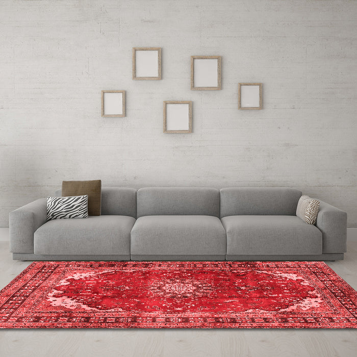 Traditional Red Washable Rugs