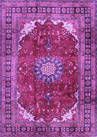 Medallion Purple Traditional Rug, tr2879pur