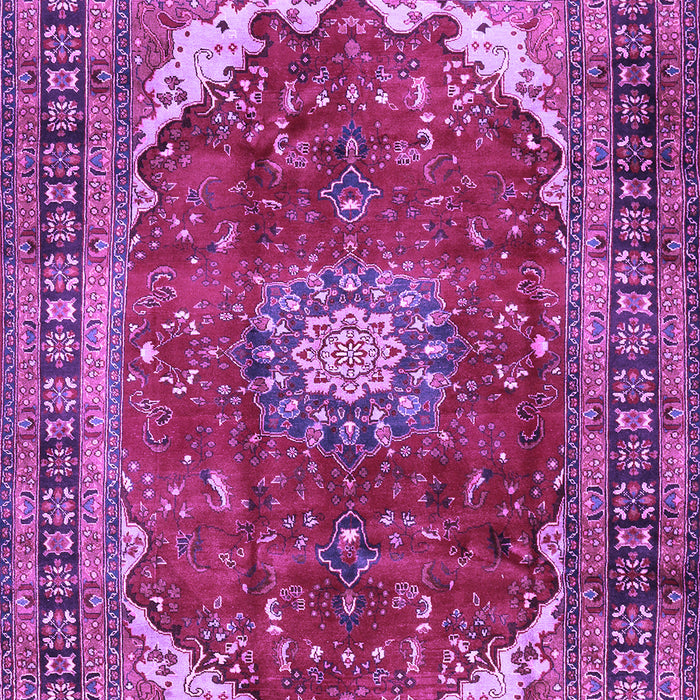 Medallion Purple Traditional Rug, tr2879pur