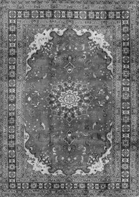 Medallion Gray Traditional Rug, tr2879gry