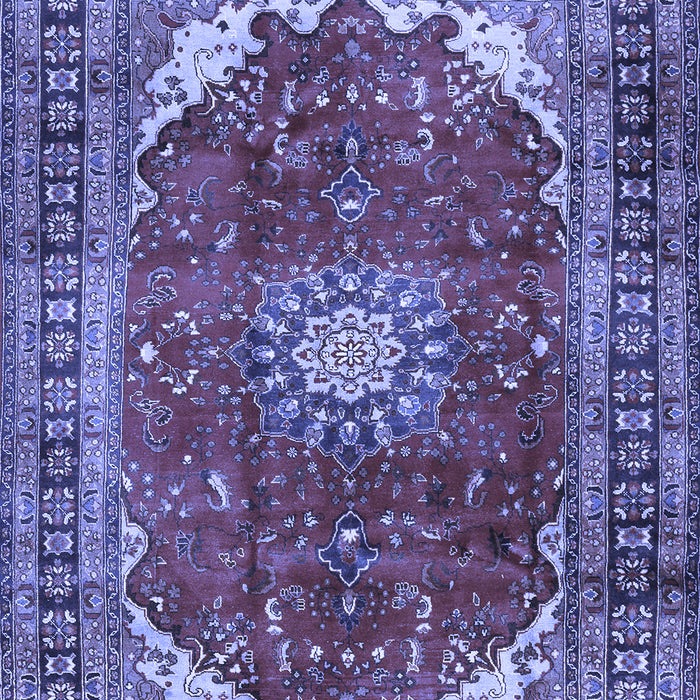 Medallion Blue Traditional Rug, tr2879blu