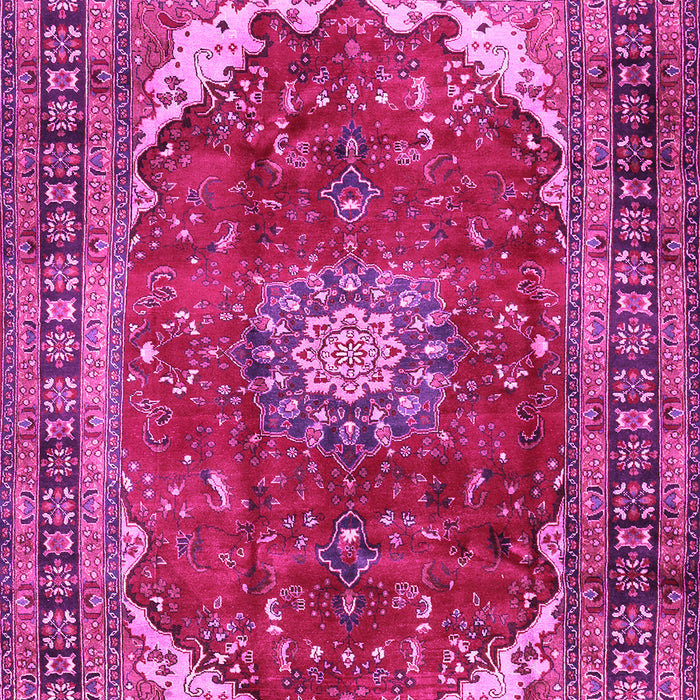 Medallion Pink Traditional Rug, tr2879pnk