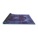 Sideview of Medallion Blue Traditional Rug, tr2879blu