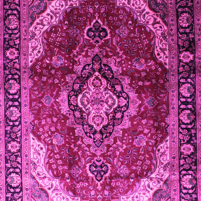 Machine Washable Persian Pink Traditional Rug, wshtr287pnk