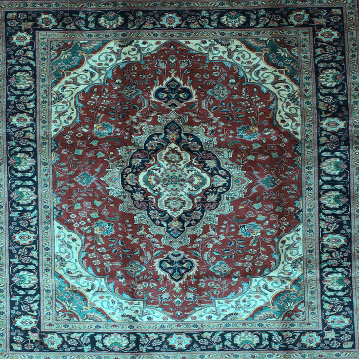Square Persian Light Blue Traditional Rug, tr287lblu