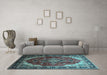 Machine Washable Persian Light Blue Traditional Rug in a Living Room, wshtr287lblu