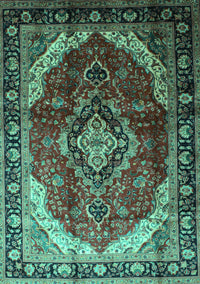 Persian Turquoise Traditional Rug, tr287turq