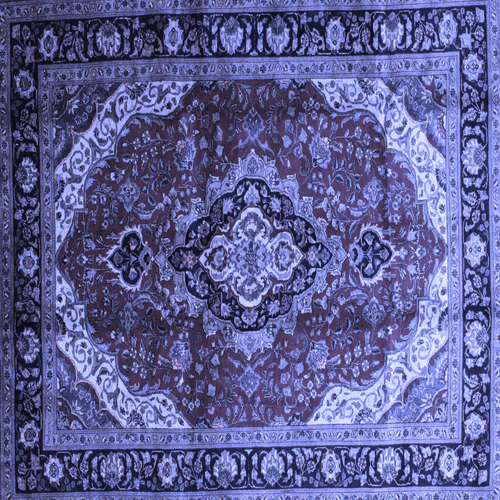 Square Persian Blue Traditional Rug, tr287blu