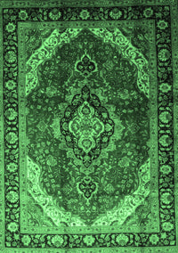 Persian Emerald Green Traditional Rug, tr287emgrn