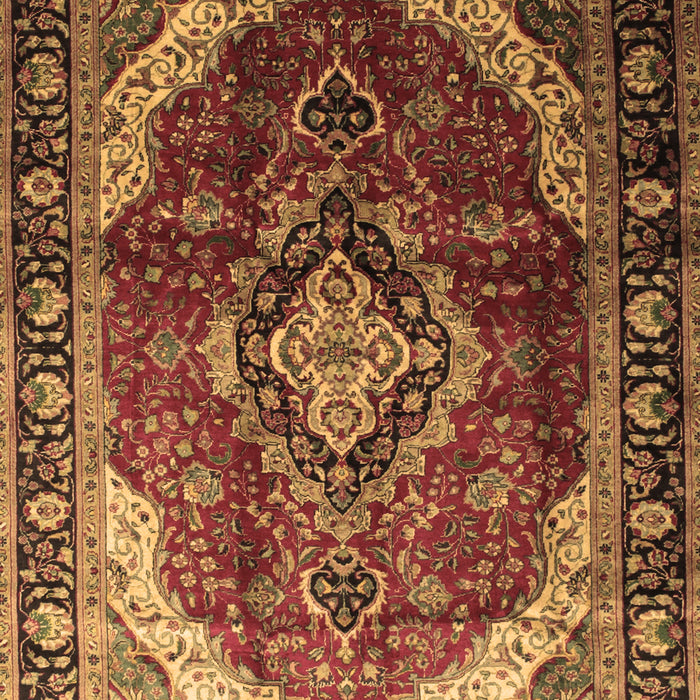 Machine Washable Persian Brown Traditional Rug, wshtr287brn