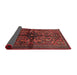 Sideview of Traditional Brown Red Persian Rug, tr288