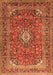 Medallion Orange Traditional Rug, tr2880org