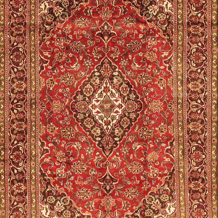 Medallion Orange Traditional Rug, tr2880org