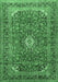 Medallion Emerald Green Traditional Rug, tr2880emgrn