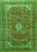 Medallion Green Traditional Rug, tr2880grn