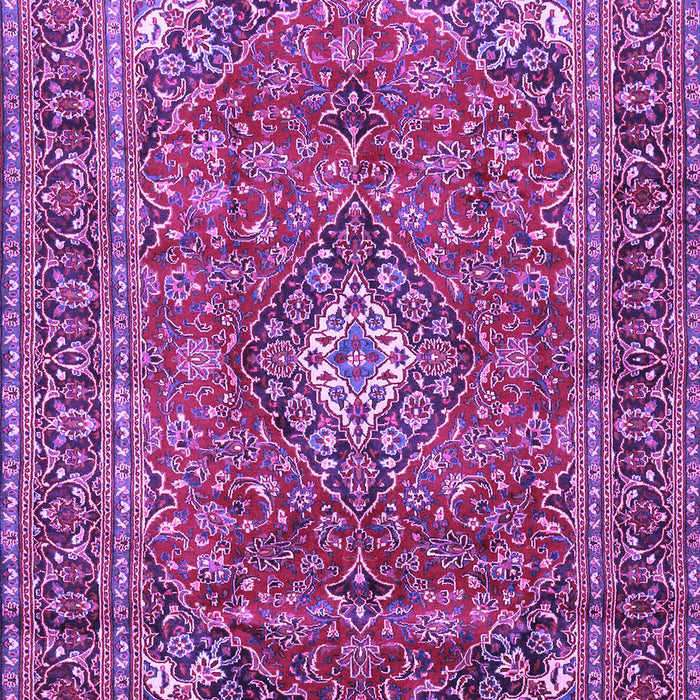 Machine Washable Medallion Purple Traditional Area Rugs, wshtr2880pur