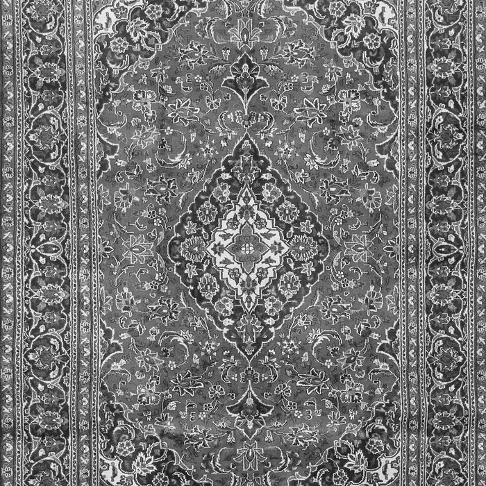 Serging Thickness of Machine Washable Medallion Gray Traditional Rug, wshtr2880gry