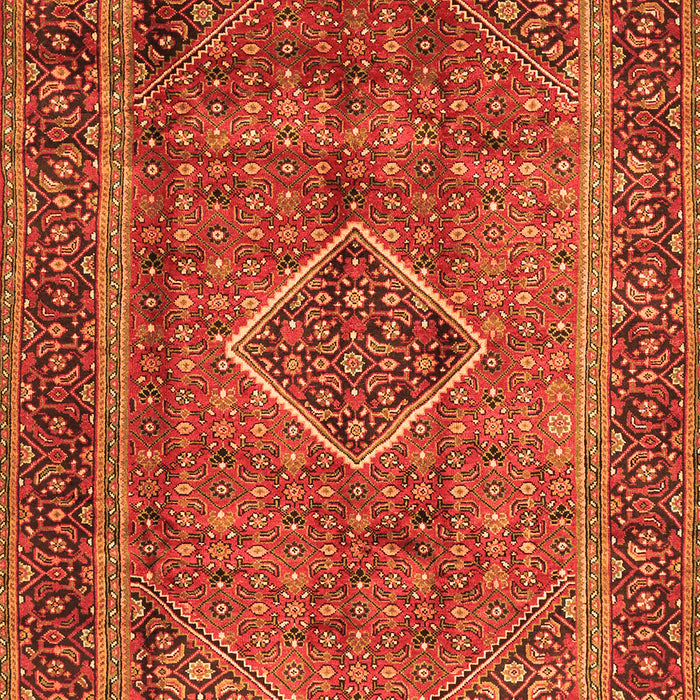 Medallion Orange Traditional Rug, tr2881org