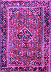 Medallion Purple Traditional Rug, tr2881pur