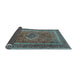 Sideview of Medallion Light Blue Traditional Rug, tr2881lblu