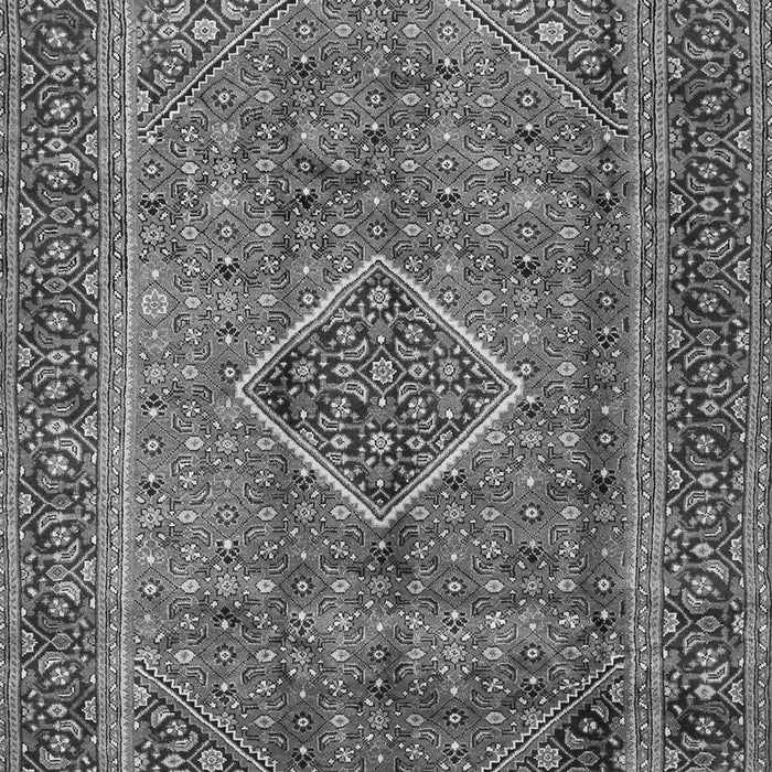 Serging Thickness of Machine Washable Medallion Gray Traditional Rug, wshtr2881gry
