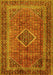 Medallion Yellow Traditional Rug, tr2881yw