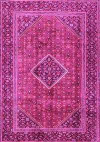 Medallion Pink Traditional Rug, tr2881pnk