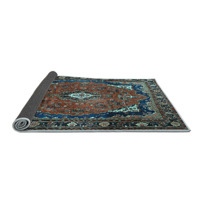 Sideview of Persian Light Blue Traditional Rug, tr2882lblu