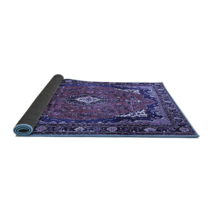 Sideview of Persian Blue Traditional Rug, tr2882blu