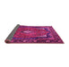 Sideview of Persian Pink Traditional Rug, tr2882pnk