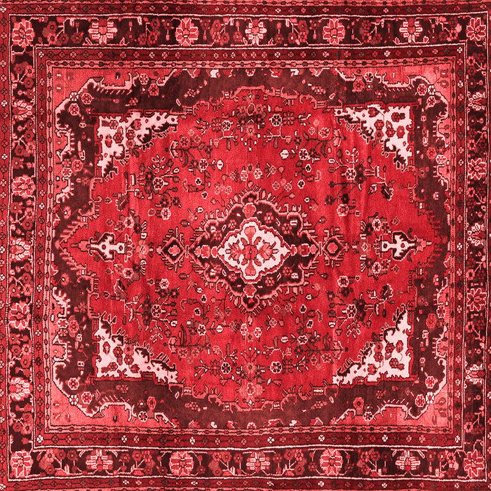 Machine Washable Persian Red Traditional Rug, wshtr2882red