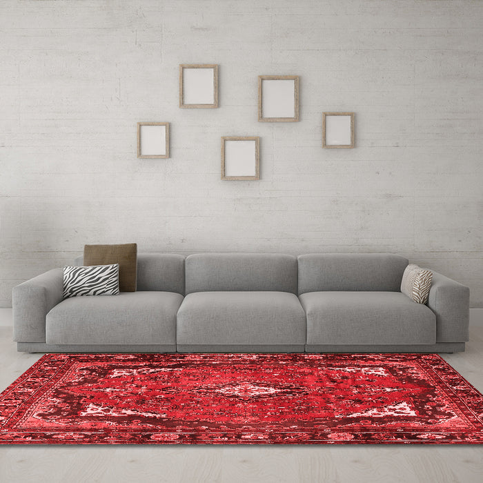 Traditional Red Washable Rugs