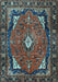 Machine Washable Persian Light Blue Traditional Rug, wshtr2882lblu