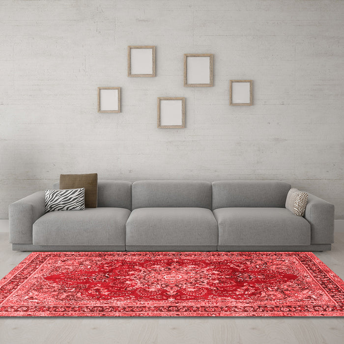 Traditional Red Washable Rugs