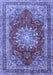 Medallion Blue Traditional Rug, tr2883blu