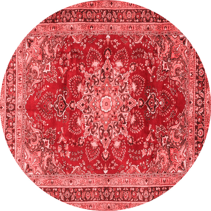 Medallion Red Traditional Rug, tr2883red