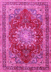 Medallion Pink Traditional Rug, tr2883pnk