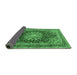 Sideview of Medallion Emerald Green Traditional Rug, tr2883emgrn