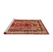 Sideview of Machine Washable Traditional Peru Brown Rug, wshtr2884