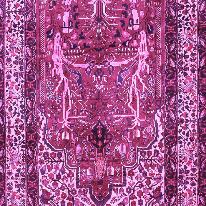 Machine Washable Persian Purple Traditional Area Rugs, wshtr2884pur