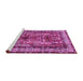 Sideview of Machine Washable Persian Purple Traditional Area Rugs, wshtr2884pur