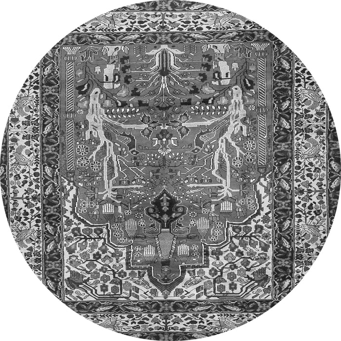 Square Persian Gray Traditional Rug, tr2884gry