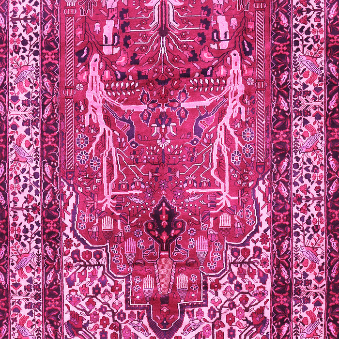 Machine Washable Persian Pink Traditional Rug, wshtr2884pnk